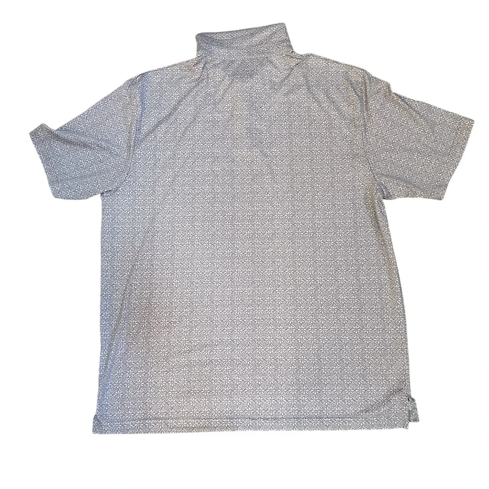 Jack Nicklaus Geo Print Polo Shirt Men's XL‎ Golf Apparel Lavender Purple